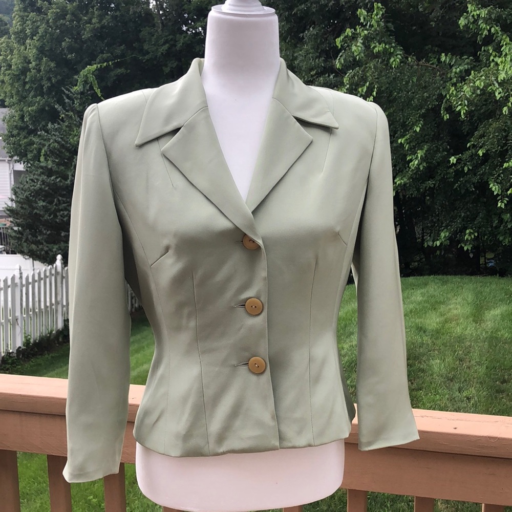 Hugo Buscati light green blazer